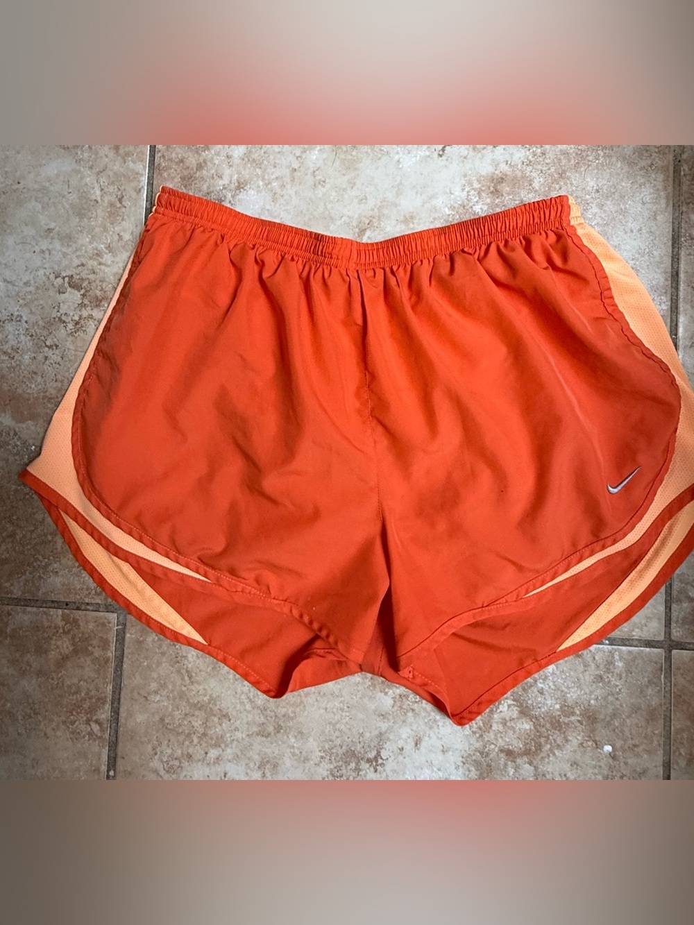 Nike Women’s Running Shorts - XL - Tempo Dri-Fit - Orange